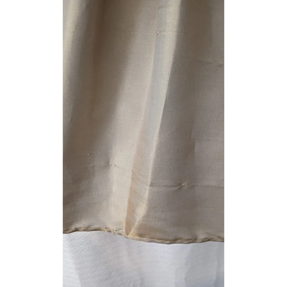 Vintage HoneyBee Victorian Girls Dress Sz 14 Gold Holiday Formal NWT (Has Flaws)